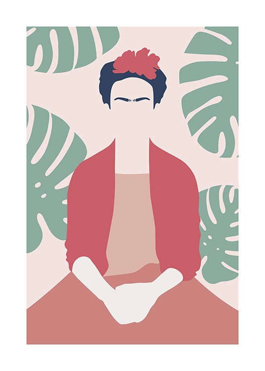 Frida Kahlo Abstract Juliste / Taideaiheet Osoitteessa Desenio ab (13095)