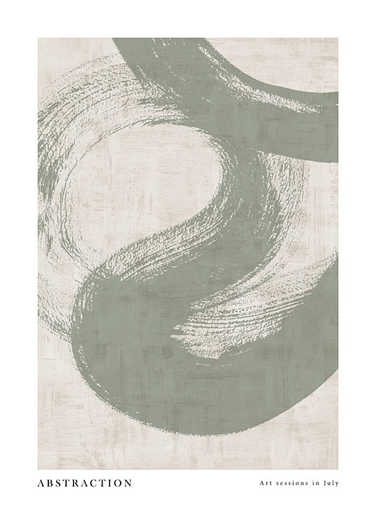 Green Abstraction No1 Juliste