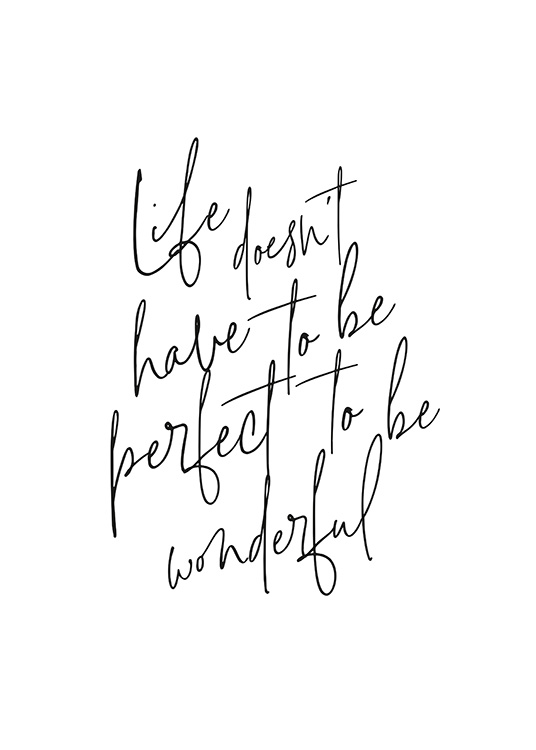 To Be Wonderful Juliste