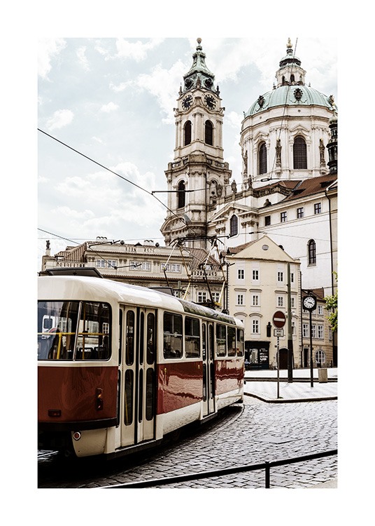 Tram in Prague Juliste