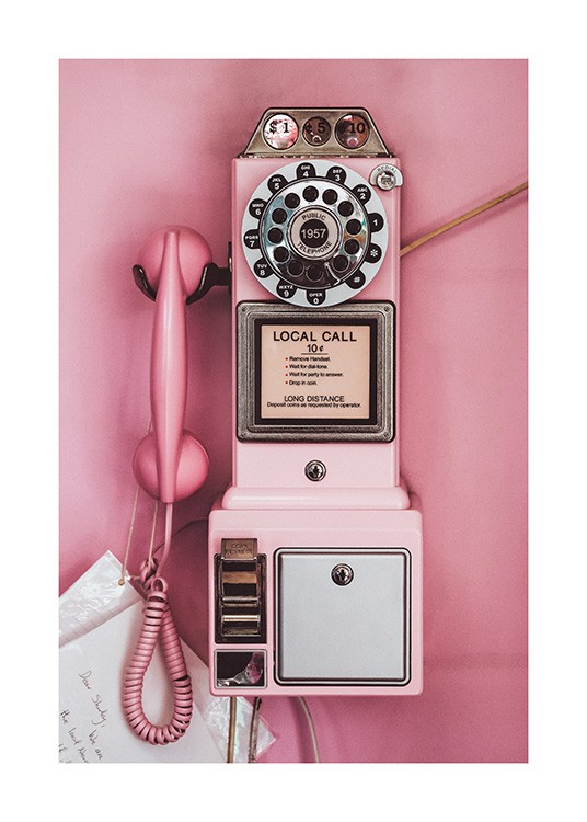 Pink Pay Phone Juliste