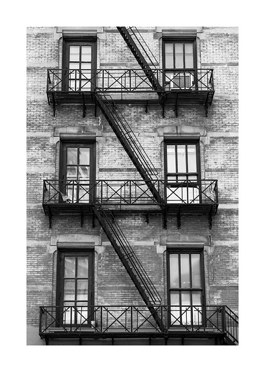 NY Fire Escape Juliste