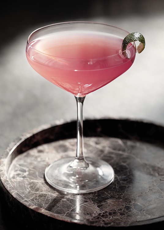 Pink Cocktail Juliste / Viinit & cocktailit Osoitteessa Desenio ab (13698)