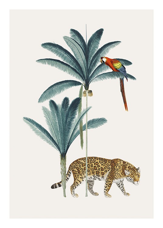 Royal Botanical Leopard Juliste / Villieläimet Osoitteessa Desenio ab (13735)
