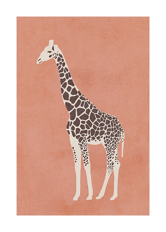 Graphic Giraffe Juliste / Hyönteiset & eläimet Osoitteessa Desenio ab (13786)