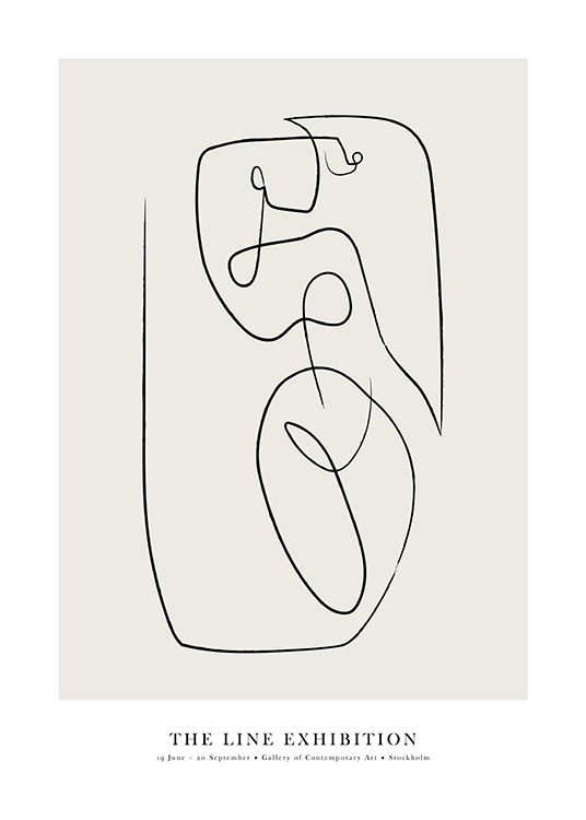 The Line Exhibition No1 Juliste