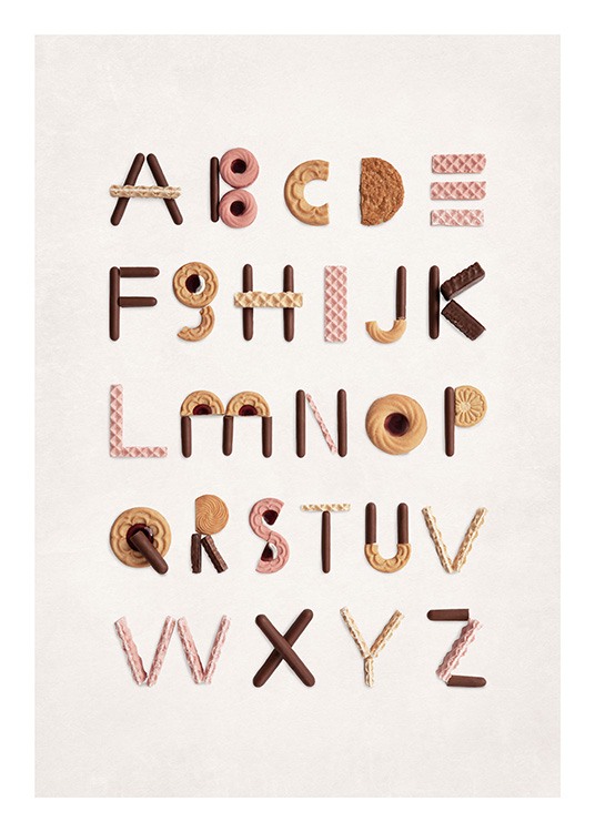 Cookie Alphabet Juliste