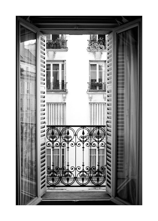 Parisian Balcony Juliste