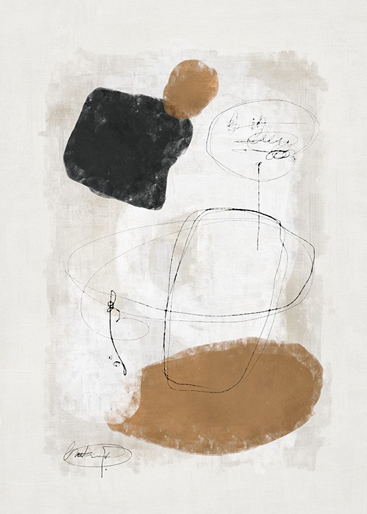 Painted Abstract No1 Juliste