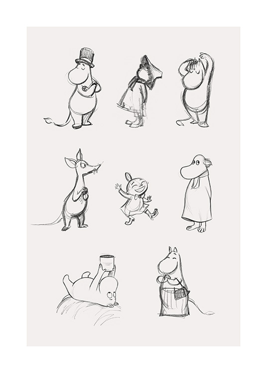 Moomin Characters No1 Juliste