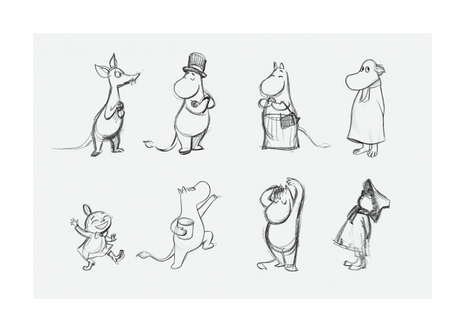 Moomin Characters No2 Juliste