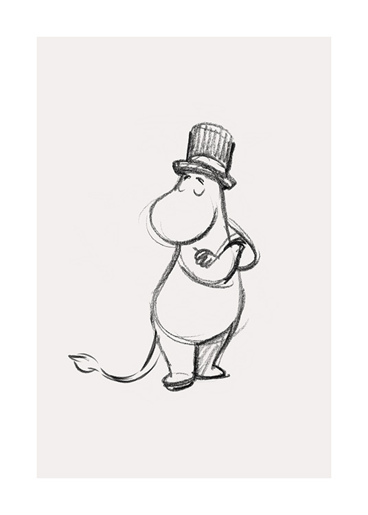 Moominpappa Juliste