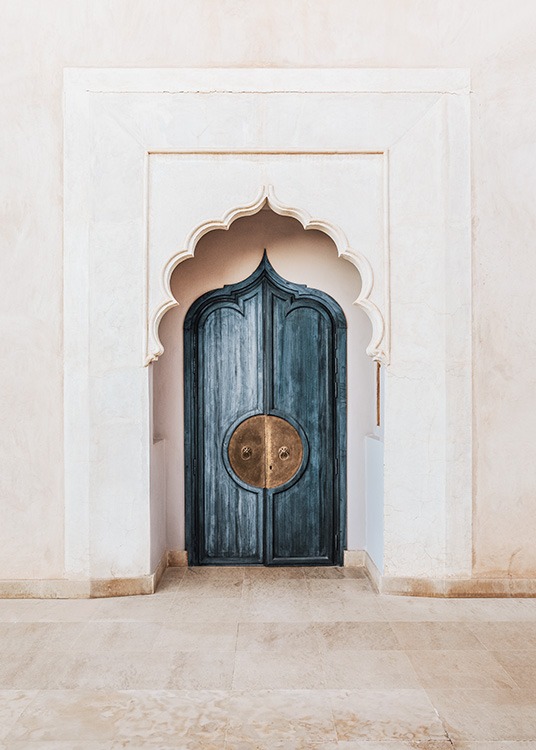 Marrakech Blue Door Juliste