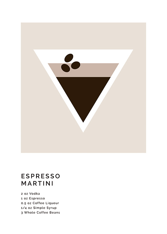 Graphic Espresso Martini Juliste