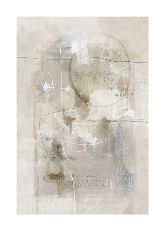 Beige Impression No1 Juliste