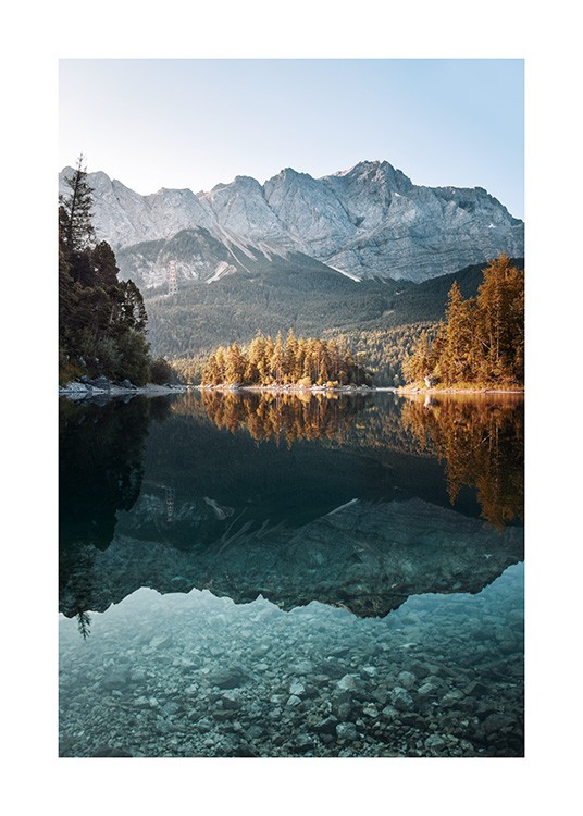 Eibsee Lake Reflection Juliste