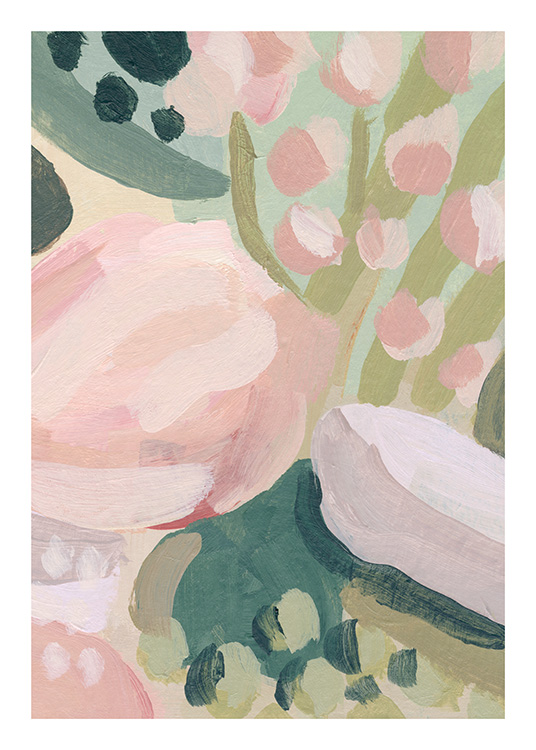 – Kukkien ja oksien maalaus
