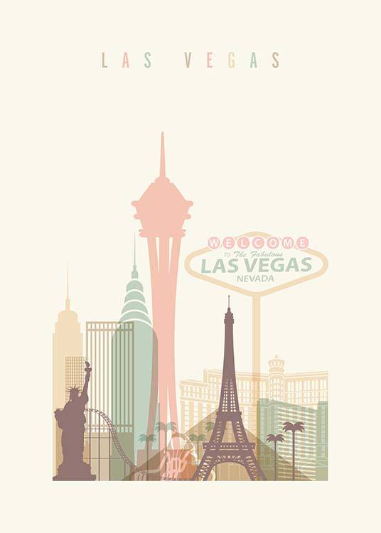 Las Vegas Skyline Juliste