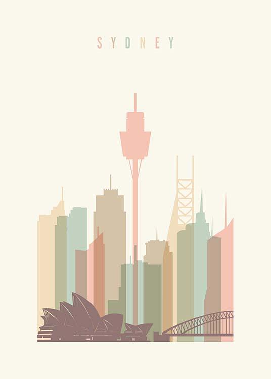 Sydney Skyline Juliste