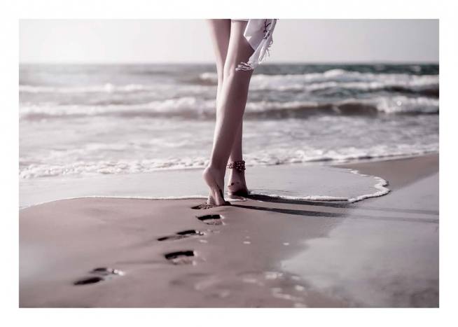 Footprints In The Sand Juliste / Valokuvat Osoitteessa Desenio ab (2256)