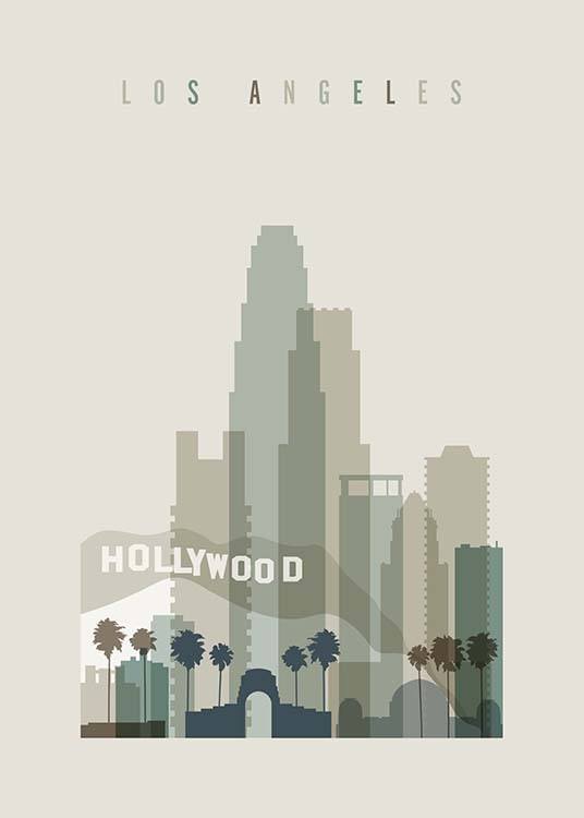 Los Angeles Skyline Juliste