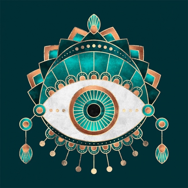 Teal Eye Juliste