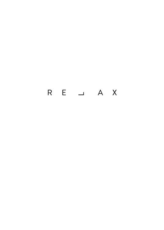 Relax Print Juliste / Tekstitaulut Osoitteessa Desenio ab (2482)