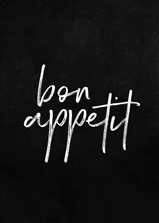 Bon Appetit Black Juliste