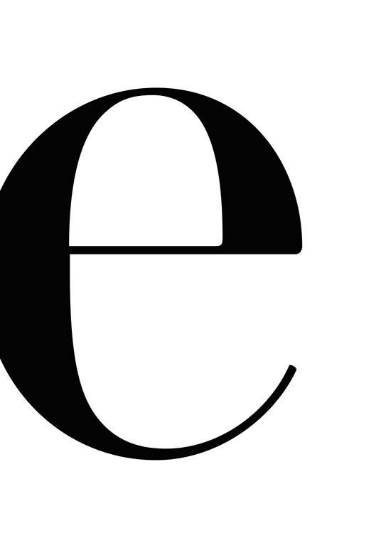 Letter E Juliste
