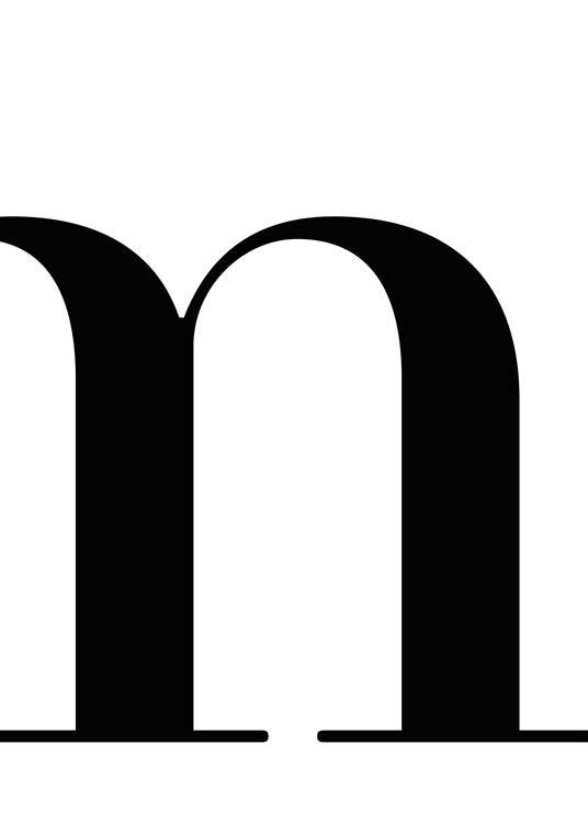 Letter M Juliste