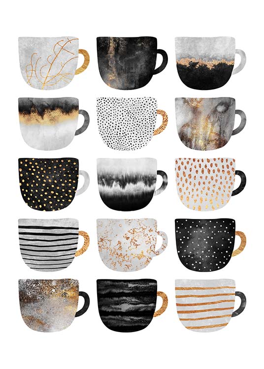 Coffee Cups Juliste
