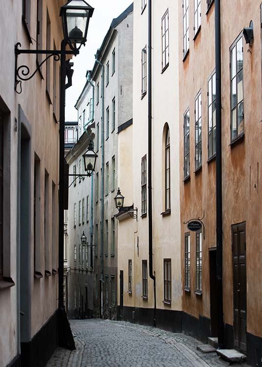 Stockholm Old Town No1 Juliste / Arkkitehtuuri Osoitteessa Desenio ab (2879)