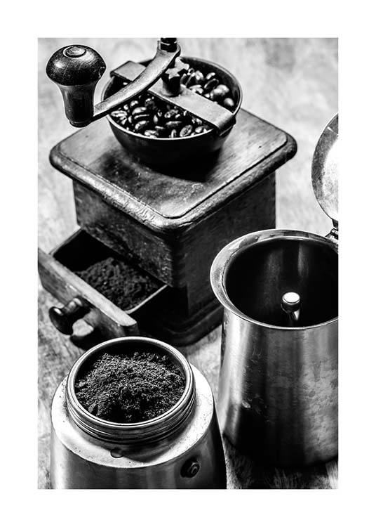 Moka Espresso Juliste / Mustavalkoiset Osoitteessa Desenio ab (3331)