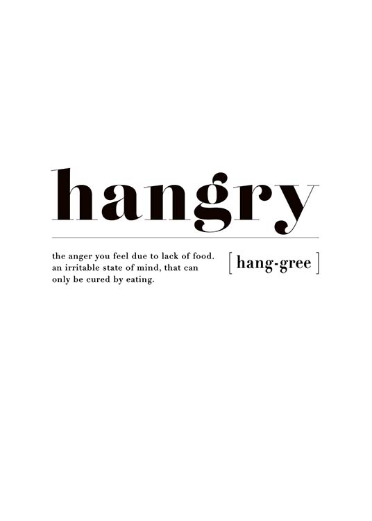 Hangry Juliste
