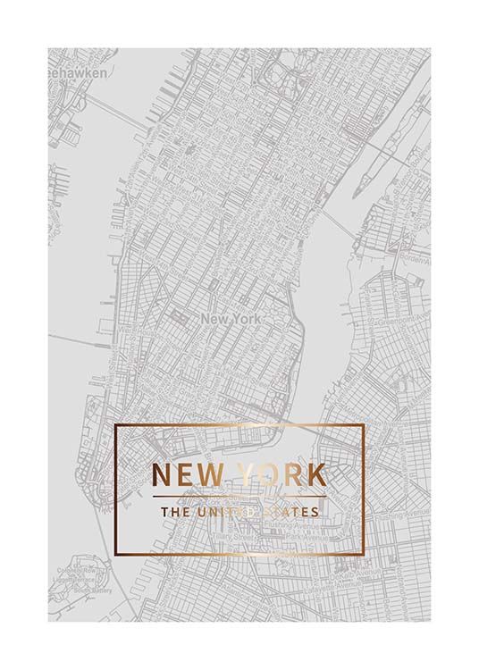 New York Gold Juliste