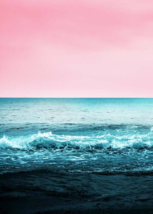 Pink Sky Beach Juliste