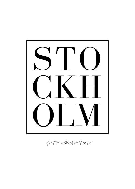 Stockholm Serif, Juliste / Tekstitaulut Osoitteessa Desenio ab (7734)