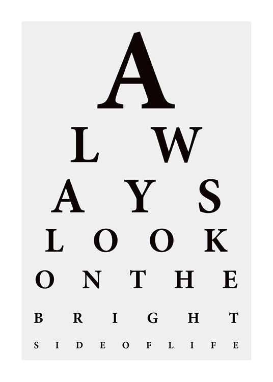 Bright Side, Juliste