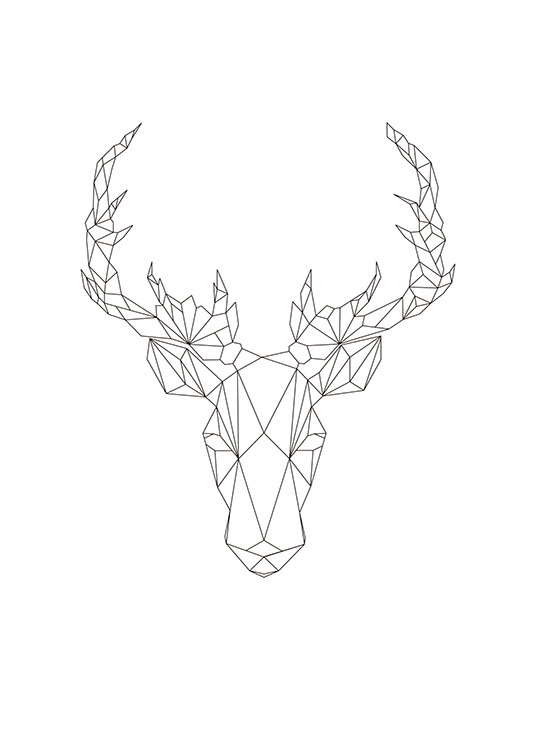 Geometric Deer, Juliste
