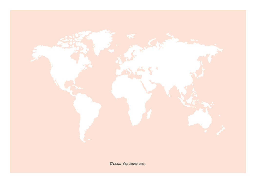 Dream Big Little One, Pink, Juliste