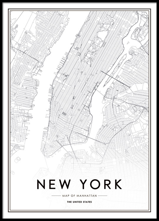 new york kartta juliste Juliste Valokuvalla New Yorkista Desenio Fi new york kartta juliste