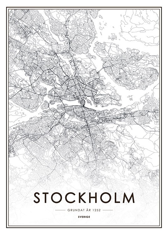 Stockholm Map, Juliste