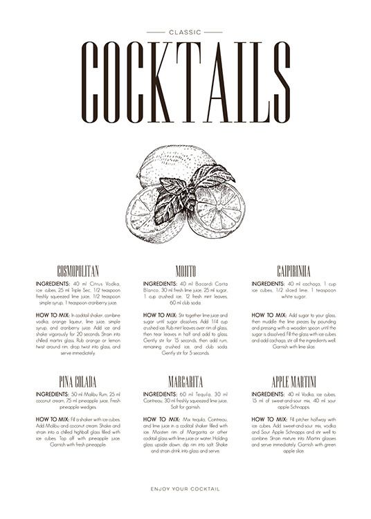 Cocktails, Juliste