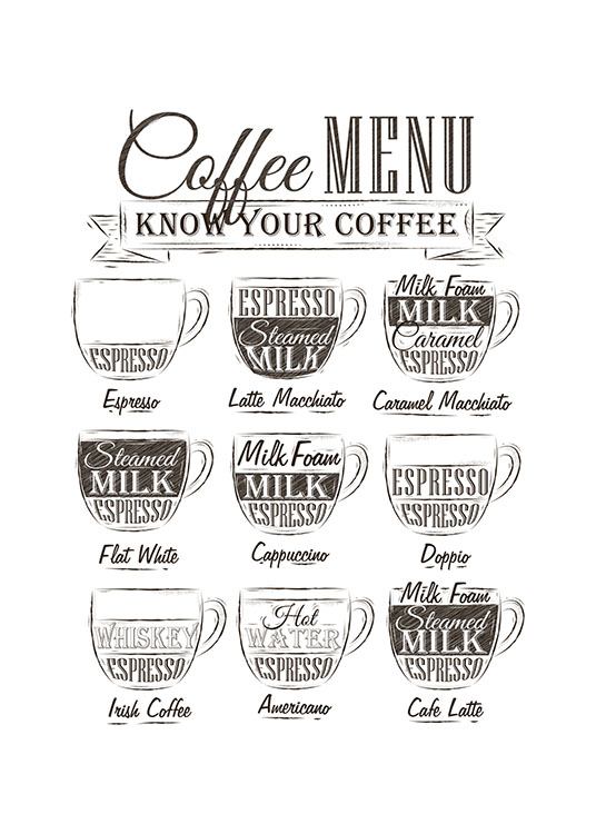 Coffee Menu, Juliste