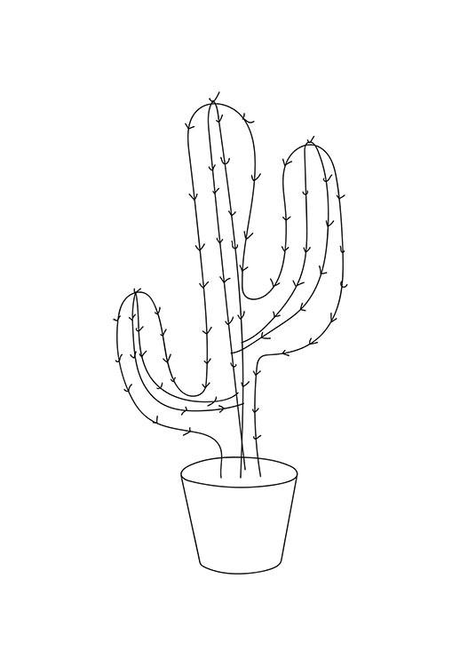 Line Cactus One, Juliste
