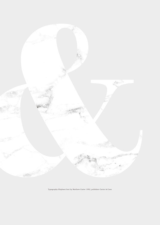 & White Marble, Juliste