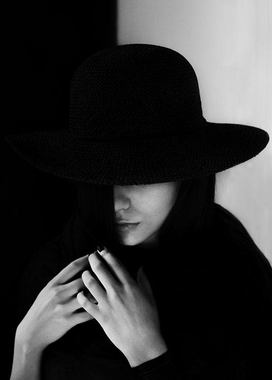Girl With Hat Juliste
