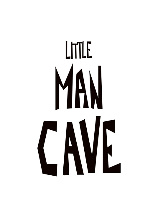 Little Man Cave Juliste / Lasten taulut Osoitteessa Desenio ab (8875)