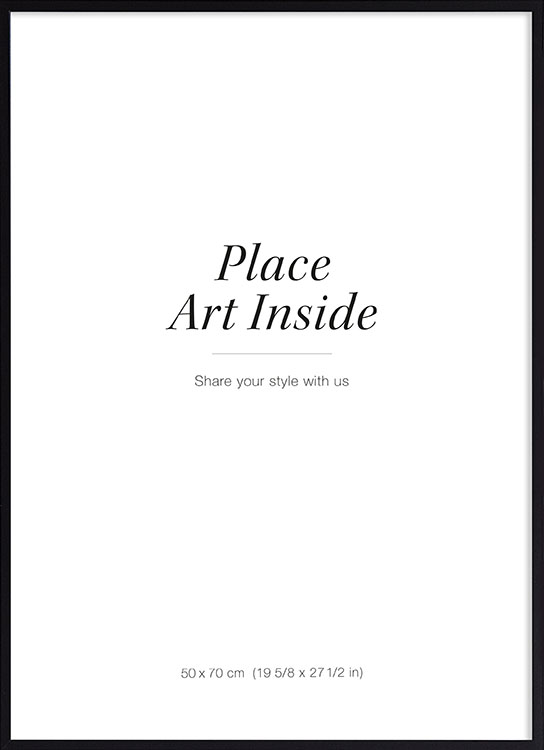 Black wood frame