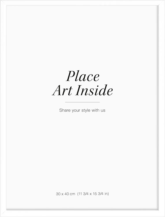 White wooden frame plexi